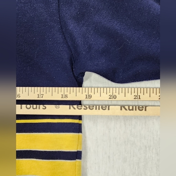 NUTMEG MILLS WEST VIRGINIA UNIVERSITY MEN'S POLO, SIZE LARGE, BLUE VTG Ca. 197Os - Picture 6 of 6